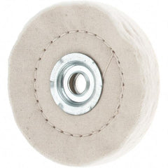 Value Collection - 4" Diam x 1/2" Thick Unmounted Buffing Wheel - 50 Ply, Polishing, 1" Arbor Hole, Medium Density - Top Tool & Supply