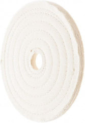 Value Collection - 7" Diam x 1/2" Thick Unmounted Buffing Wheel - 50 Ply, Polishing, 1" Arbor Hole, Hard Density - Top Tool & Supply