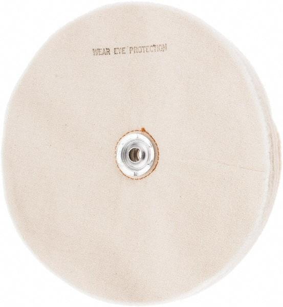 Value Collection - 10" Diam x 1/2" Thick Unmounted Buffing Wheel - 50 Ply, Polishing, 1" Arbor Hole, Soft Density - Top Tool & Supply