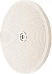 Value Collection - 10" Diam x 1/2" Thick Unmounted Buffing Wheel - 50 Ply, Polishing, 1" Arbor Hole, Hard Density - Top Tool & Supply