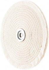 Value Collection - 8" Diam x 1/4" Thick Unmounted Buffing Wheel - 40 Ply, Polishing, 1" Arbor Hole, Hard Density - Top Tool & Supply