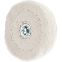 Value Collection - 3" Diam x 1/2" Thick, Soft Mounted Polishing Wheel - 50 Ply - Top Tool & Supply