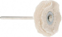 Value Collection - 1" Diam x 3/8" Thick, Hard Mounted Polishing Wheel - 0 Ply, 3/32" Shank Diam - Top Tool & Supply