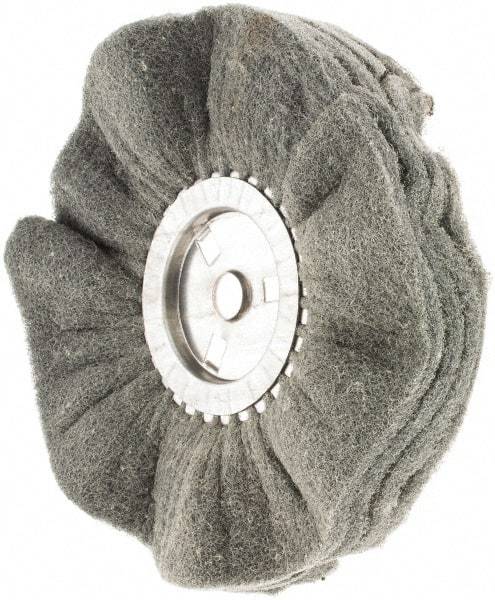 Value Collection - 10" Diam x 4" Thick, Soft Mounted Polishing Wheel - 2 Ply, Fine Grade, 3/4" Shank Diam - Top Tool & Supply