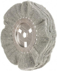 Value Collection - 8" Diam x 4" Thick, Soft Mounted Polishing Wheel - 2 Ply, Fine Grade, 5/8" Shank Diam - Top Tool & Supply