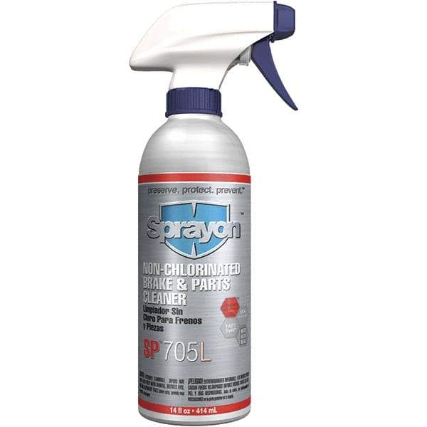 Sprayon - Acetone Brake Parts Cleaner - 14 oz Aerosol Can with Trigger - Top Tool & Supply