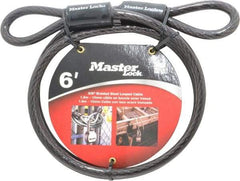 Master Lock - 6' Long Heavy Duty Cable - 3/8" Diam - Top Tool & Supply