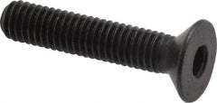 Holo-Krome - M6x1.00 Metric Coarse Hex Socket Drive, 90° Flat Screw - Grade 12.9 Alloy Steel, Black Oxide Finish, Fully Threaded, 30mm OAL - Top Tool & Supply