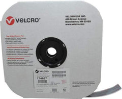 VELCRO Brand - 1" Wide x 10 Yd Long Adhesive Backed Loop Roll - Continuous Roll, Black - Top Tool & Supply