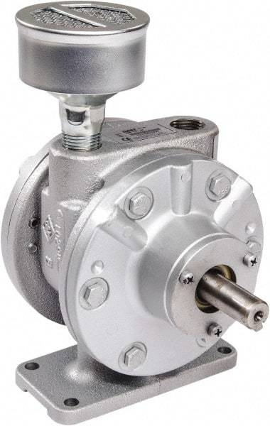 Gast - 4 hp Reversible Foot Air Actuated Motor - 0:00 Gear Ratio, 3,000 Max RPM, 1.36" Shaft Length, 5/8" Shaft Diam - Top Tool & Supply