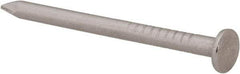 Made in USA - 4D, 14 Gauge, 1-1/2" OAL Common Nails - Smooth Shank, T304 Stainless Steel - Top Tool & Supply