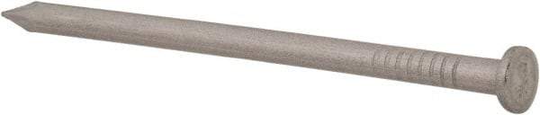 Made in USA - 8D, 10 Gauge, 2-1/2" OAL Common Nails - Smooth Shank, T304 Stainless Steel - Top Tool & Supply