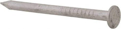 Made in USA - 4D, 12 Gauge, 1-1/2" OAL Common Nails - Smooth Shank, Aluminum - Top Tool & Supply