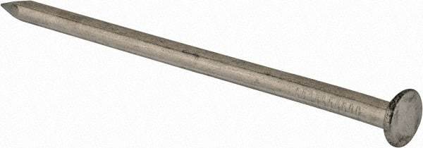 Made in USA - 16D, 8 Gauge, 3-1/2" OAL Common Nails - Smooth Shank, Aluminum - Top Tool & Supply