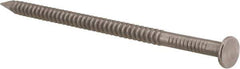 Made in USA - 16D, 8 Gauge, 3-1/2" OAL Common Nails - Ring Shank, 316 Stainless Steel - Top Tool & Supply