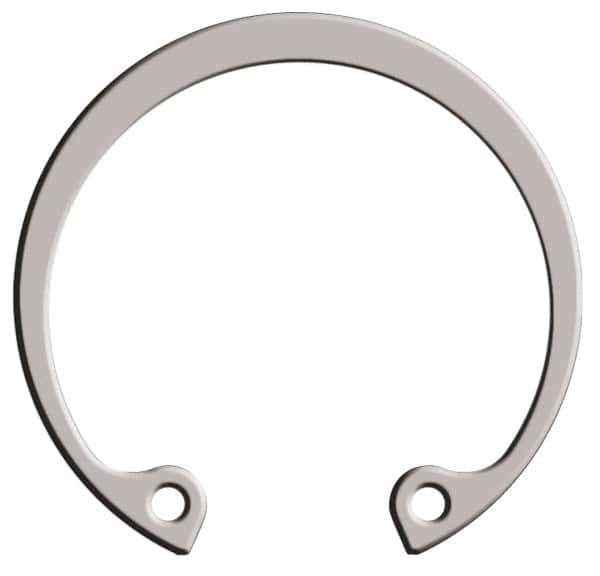 Rotor Clip - 0.042" Thick, Passivated Finish, Stainless Steel Snap Internal Retaining Ring - 0.046" Groove Width, 0.033" Groove Depth, 1.066" Groove Diam, Grade 15-7 Grade 632 - Top Tool & Supply