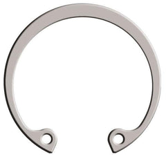 Rotor Clip - 0.025" Thick, Passivated Finish, Stainless Steel Snap Internal Retaining Ring - 0.029" Groove Width, 0.011" Groove Depth, 0.397" Groove Diam, Grade 15-7 Grade 632 - Top Tool & Supply