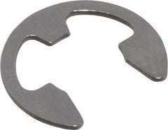 Rotor Clip - 1/4" Groove Diam, 5/16" Shaft Diam, Stainless Steel, E Style External Retaining Rings - 0.029" Groove Width, 0.031" Groove Depth, 0.025" Ring Thickness, Grade 15-7 Grade 632 - Top Tool & Supply