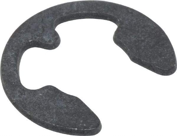 Rotor Clip - 7mm Groove Diam, 8 to 11mm Shaft Diam, Phosphate & Oil Steel, E Style External Retaining Rings - 0.94mm Groove Width, 0.9mm Ring Thickness, Grade 1060-1090 - Top Tool & Supply