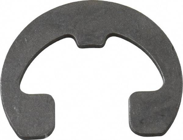 Rotor Clip - 0.343" Groove Diam, 7/16" Shaft Diam, Phosphate Steel, Reinforced E Style External Retaining Rings - 0.04" Groove Width, 0.047" Groove Depth, 0.035" Ring Thickness, Grade 1060-1090 - Top Tool & Supply