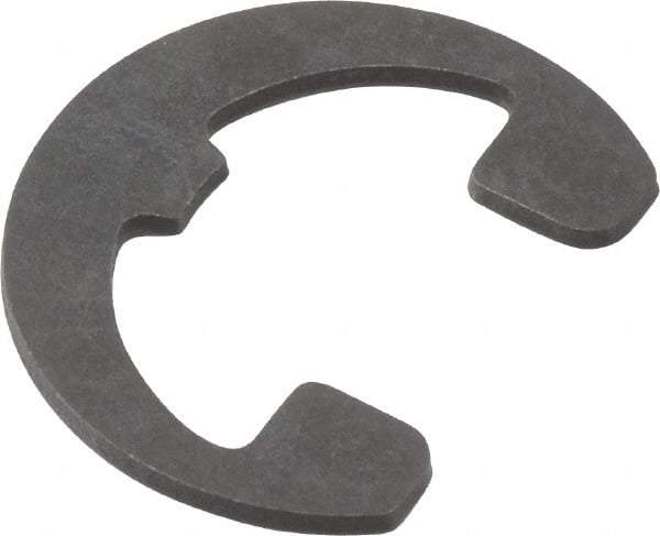 Rotor Clip - 0.396" Groove Diam, 1/2" Shaft Diam, Phosphate Steel, Reinforced E Style External Retaining Rings - 0.046" Groove Width, 0.052" Groove Depth, 0.042" Ring Thickness, Grade 1060-1090 - Top Tool & Supply