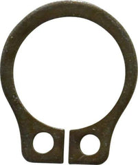 Rotor Clip - 0.261" Groove Diam, 9/32" Shaft Diam, Zinc Yellow Dichromate Steel, Snap External Retaining Rings - 0.029" Groove Width, 0.01" Groove Depth, 0.025" Ring Thickness, Grade 1060-1090 - Top Tool & Supply