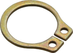 Rotor Clip - 0.321" Groove Diam, 11/32" Shaft Diam, Zinc Yellow Dichromate Steel, Snap External Retaining Rings - 0.029" Groove Width, 0.011" Groove Depth, 0.025" Ring Thickness, Grade 1060-1090 - Top Tool & Supply