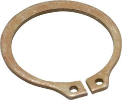 Rotor Clip - 0.762" Groove Diam, 13/16" Shaft Diam, Zinc Yellow Dichromate Steel, Snap External Retaining Rings - 0.046" Groove Width, 0.025" Groove Depth, 0.042" Ring Thickness, Grade 1060-1090 - Top Tool & Supply