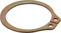 Rotor Clip - 0.882" Groove Diam, 15/16" Shaft Diam, Zinc Yellow Dichromate Steel, Snap External Retaining Rings - 0.046" Groove Width, 0.028" Groove Depth, 0.042" Ring Thickness, Grade 1060-1090 - Top Tool & Supply