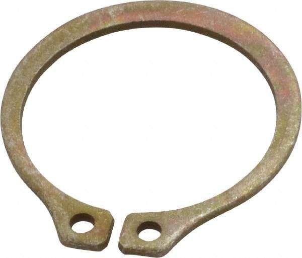 Rotor Clip - 1" Groove Diam, 1-1/16" Shaft Diam, Zinc Yellow Dichromate Steel, Snap External Retaining Rings - 0.056" Groove Width, 0.032" Groove Depth, 0.05" Ring Thickness, Grade 1060-1090 - Top Tool & Supply