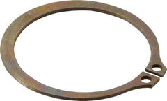 Rotor Clip - 1.886" Groove Diam, 2" Shaft Diam, Zinc Yellow Dichromate Steel, Snap External Retaining Rings - 0.068" Groove Width, 0.057" Groove Depth, 0.062" Ring Thickness, Grade 1060-1090 - Top Tool & Supply