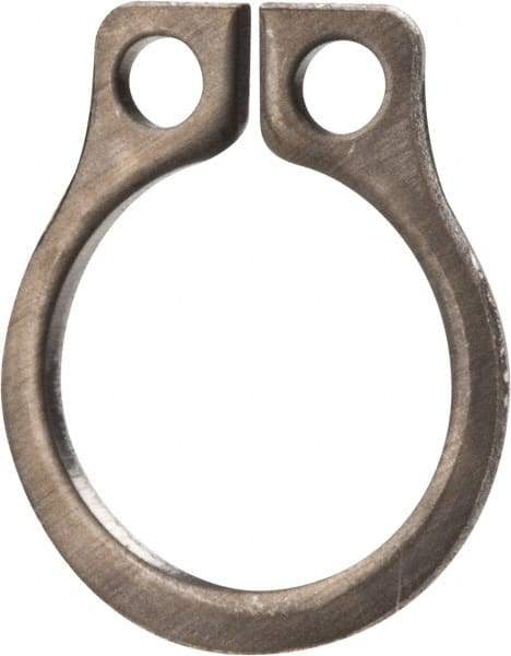 Rotor Clip - 0.23" Groove Diam, 1/4" Shaft Diam, Zinc-Plated Stainless Steel, Snap External Retaining Rings - 0.029" Groove Width, 0.01" Groove Depth, 0.025" Ring Thickness, Grade 15-7 Grade 632 - Top Tool & Supply