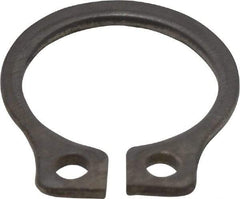 Rotor Clip - 0.29" Groove Diam, 5/16" Shaft Diam, Zinc-Plated Stainless Steel, Snap External Retaining Rings - 0.029" Groove Width, 0.011" Groove Depth, 0.025" Ring Thickness, Grade 15-7 Grade 632 - Top Tool & Supply