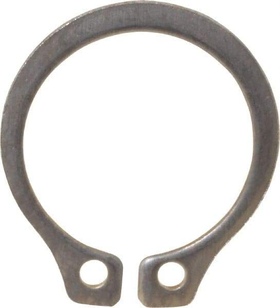 Rotor Clip - 0.412" Groove Diam, 7/16" Shaft Diam, Zinc-Plated Stainless Steel, Snap External Retaining Rings - 0.029" Groove Width, 0.013" Groove Depth, 0.025" Ring Thickness, Grade 15-7 Grade 632 - Top Tool & Supply