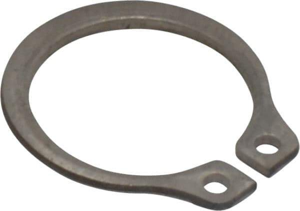 Rotor Clip - 0.468" Groove Diam, 1/2" Shaft Diam, Zinc-Plated Stainless Steel, Snap External Retaining Rings - 0.039" Groove Width, 0.016" Groove Depth, 0.035" Ring Thickness, Grade 15-7 Grade 632 - Top Tool & Supply