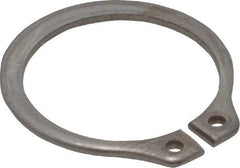 Rotor Clip - 0.704" Groove Diam, 3/4" Shaft Diam, Zinc-Plated Stainless Steel, Snap External Retaining Rings - 0.046" Groove Width, 0.023" Groove Depth, 0.042" Ring Thickness, Grade 15-7 Grade 632 - Top Tool & Supply