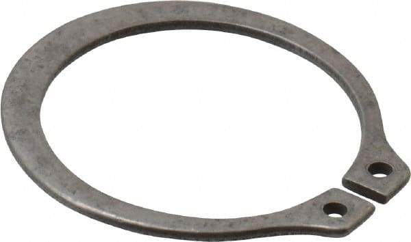 Rotor Clip - 0.821" Groove Diam, 7/8" Shaft Diam, Zinc-Plated Stainless Steel, Snap External Retaining Rings - 0.046" Groove Width, 0.027" Groove Depth, 0.042" Ring Thickness, Grade 15-7 Grade 632 - Top Tool & Supply