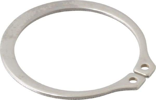 Rotor Clip - 1.232" Groove Diam, 1-5/16" Shaft Diam, Zinc-Plated Stainless Steel, Snap External Retaining Rings - 0.056" Groove Width, 0.04" Groove Depth, 0.05" Ring Thickness, Grade 15-7 Grade 632 - Top Tool & Supply