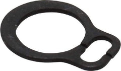 Rotor Clip - 3.8mm Groove Diam, 4mm Shaft Diam, Phosphate & Oil Steel, Snap External Retaining Rings - 0.5mm Groove Width, 0.1mm Groove Depth, 0.4mm Ring Thickness, Grade 1060-1090 - Top Tool & Supply