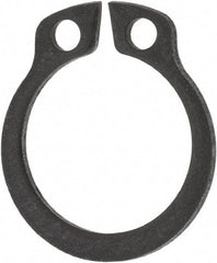 Rotor Clip - 11.5mm Groove Diam, 12mm Shaft Diam, Phosphate & Oil Steel, Snap External Retaining Rings - 1.1mm Groove Width, 0.25mm Groove Depth, 1mm Ring Thickness, Grade 1060-1090 - Top Tool & Supply