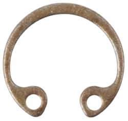 Rotor Clip - 11/16" Nominal, 0.035" Thick, Phosphate Finish, Spring Steel Snap Internal Retaining Ring - 0.039" Groove Width, 0.0222" Groove Depth, 0.732" Groove Diam, Grade 1060-1090 - Top Tool & Supply