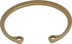 Rotor Clip - 0.05" Thick, Zinc Yellow Dichromate Finish, Steel Snap Internal Retaining Ring - 0.056" Groove Width, 0.04" Groove Depth, 1.33" Groove Diam, Grade 1060-1090 - Top Tool & Supply