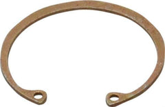 Rotor Clip - 0.05" Thick, Zinc Yellow Dichromate Finish, Steel Snap Internal Retaining Ring - 0.056" Groove Width, 0.047" Groove Depth, 1.594" Groove Diam, Grade 1060-1090 - Top Tool & Supply