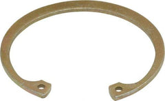 Rotor Clip - 0.062" Thick, Zinc Yellow Dichromate Finish, Steel Snap Internal Retaining Ring - 0.068" Groove Width, 0.054" Groove Depth, 1.858" Groove Diam, Grade 1060-1090 - Top Tool & Supply