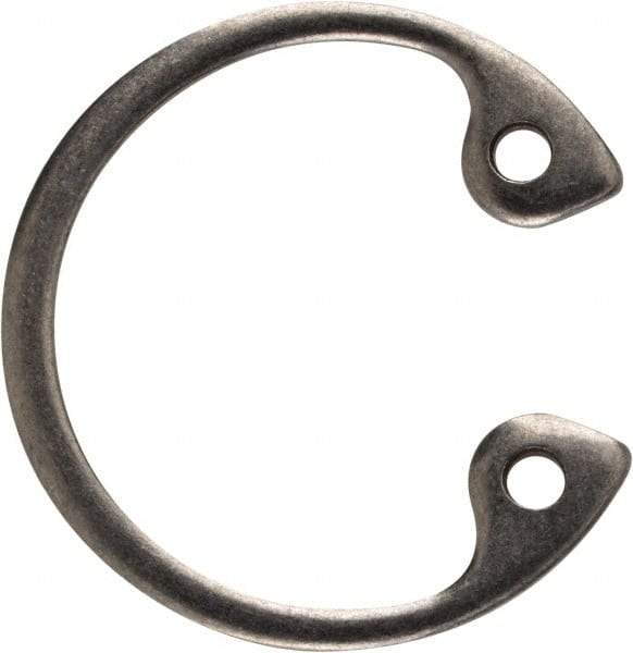 Rotor Clip - 0.035" Thick, Stainless Steel Snap Internal Retaining Ring - 0.039" Groove Width, 0.017" Groove Depth, 0.596" Groove Diam, Grade 15-7 Grade 632 - Top Tool & Supply