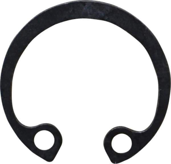 Rotor Clip - 19mm Nominal, 1mm Thick, Phosphate Finish, Steel Snap Internal Retaining Ring - 1.1mm Groove Width, 0.5mm Groove Depth, 19mm Groove Diam, Grade 1060-1090 - Top Tool & Supply