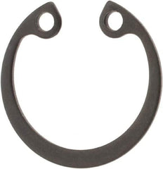 Rotor Clip - 21mm Nominal, 1mm Thick, Phosphate Finish, Steel Snap Internal Retaining Ring - 1.1mm Groove Width, 0.5mm Groove Depth, 21mm Groove Diam, Grade 1060-1090 - Top Tool & Supply