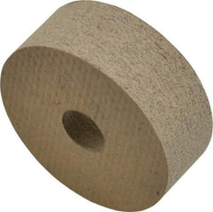 Cratex - 1" Diam x 3/8" Thick Unmounted Buffing Wheel - 1/4" Arbor Hole, Medium Grade - Top Tool & Supply