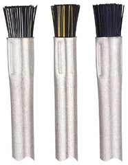 Gordon Brush - Parts Washer Flow-Through Brush - 1/2" Long, Brass/Nylon Bristles - Top Tool & Supply