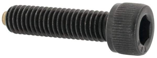 Made in USA - #10-32 UNF Hex Socket Drive, Socket Cap Screw - Alloy Steel, Black Oxide Finish, Fully Threaded, 3/4" Length Under Head - Top Tool & Supply